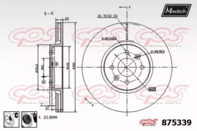 MAXTECH 8753396060 -  Тормозной диск