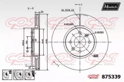 MAXTECH 8753396980 -  Тормозной диск