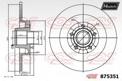 MAXTECH 8753510005 -  Тормозной диск