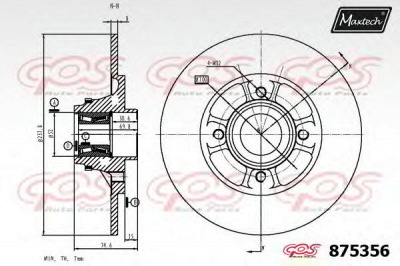 MAXTECH 8753566981 -  Тормозной диск