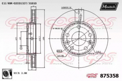 MAXTECH 8753580060 -  Тормозной диск