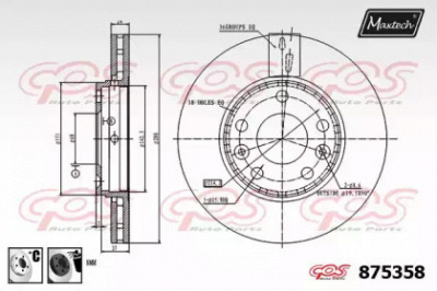 MAXTECH 8753586060 -  Тормозной диск