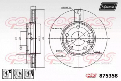 MAXTECH 8753586880 -  Тормозной диск
