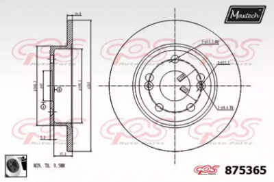 MAXTECH 8753650060 -  Тормозной диск