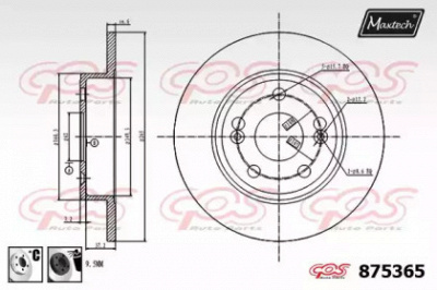 MAXTECH 8753656060 -  Тормозной диск