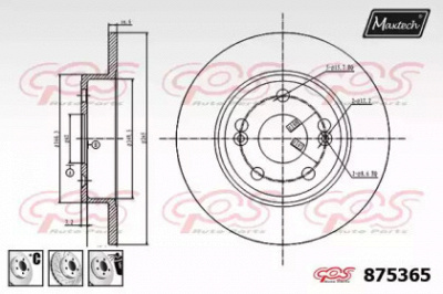 MAXTECH 8753656980 -  Тормозной диск