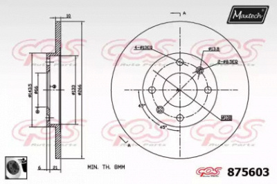 MAXTECH 8756030060 -  Тормозной диск