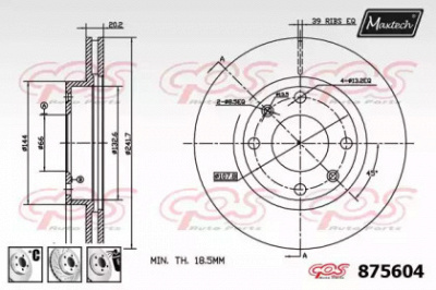 MAXTECH 8756046880 -  Тормозной диск