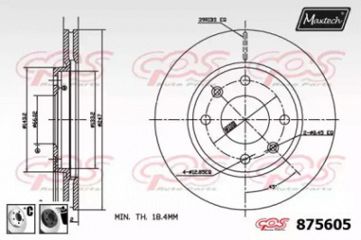 MAXTECH 8756056060 -  Тормозной диск
