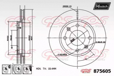 MAXTECH 8756056880 -  Тормозной диск