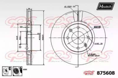 MAXTECH 8756086060 -  Тормозной диск