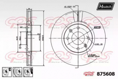 MAXTECH 8756086880 -  Тормозной диск