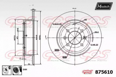 MAXTECH 8756106060 -  Тормозной диск