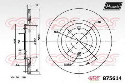 MAXTECH 8756146880 -  Тормозной диск