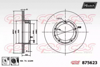 MAXTECH 8756236060 -  Тормозной диск