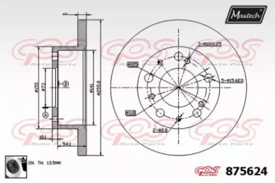 MAXTECH 8756240060 -  Тормозной диск
