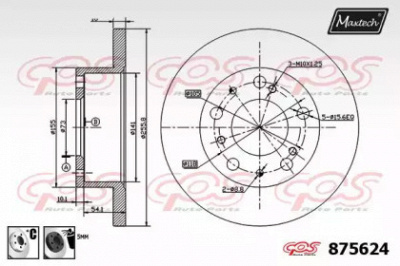 MAXTECH 8756246060 -  Тормозной диск
