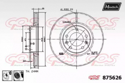 MAXTECH 8756266060 -  Тормозной диск