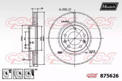 MAXTECH 8756266980 -  Тормозной диск