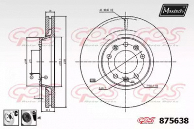 MAXTECH 8756386060 -  Тормозной диск