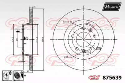 MAXTECH 8756396060 -  Тормозной диск