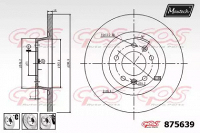 MAXTECH 8756396880 -  Тормозной диск