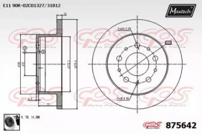 MAXTECH 8756420060 -  Тормозной диск