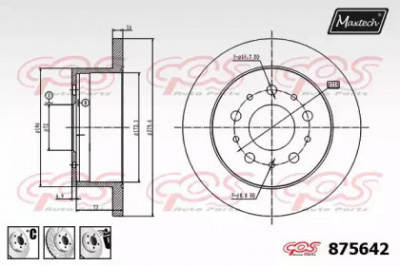 MAXTECH 8756426880 -  Тормозной диск