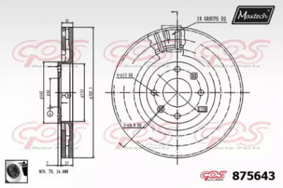 MAXTECH 8756430060 -  Тормозной диск