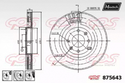 MAXTECH 8756436880 -  Тормозной диск
