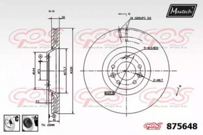 MAXTECH 8756486060 -  Тормозной диск