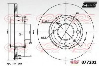 MAXTECH 8772010000 -  Тормозной диск