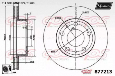 MAXTECH 8772130060 -  Тормозной диск