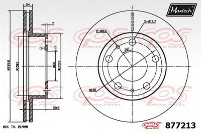 MAXTECH 8772136880 -  Тормозной диск