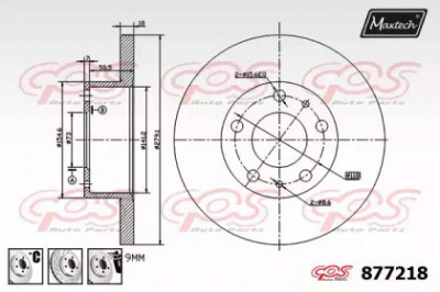 MAXTECH 8772186880 -  Тормозной диск