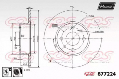 MAXTECH 8772246060 -  Тормозной диск