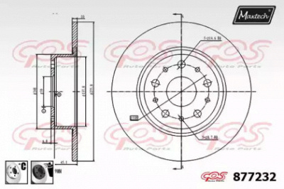 MAXTECH 8772326060 -  Тормозной диск
