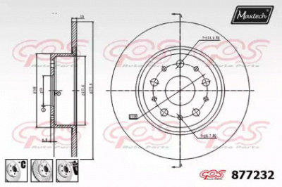 MAXTECH 8772326980 -  Тормозной диск