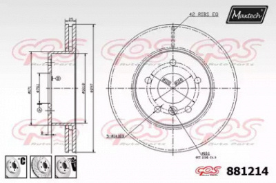 MAXTECH 8812146980 -  Тормозной диск