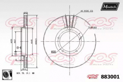 MAXTECH 8830010060 -  Тормозной диск