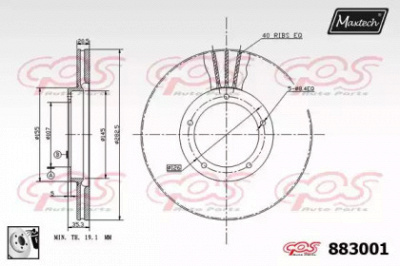 MAXTECH 8830010080 -  Тормозной диск
