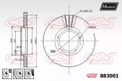 MAXTECH 8830016980 -  Тормозной диск