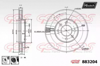 MAXTECH 8832046060 -  Тормозной диск