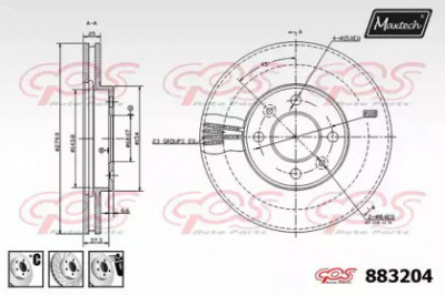 MAXTECH 8832046880 -  Тормозной диск