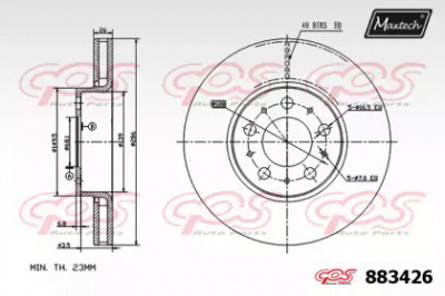 MAXTECH 8834260000 -  Тормозной диск