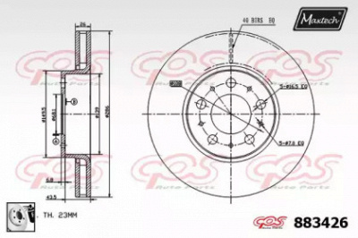 MAXTECH 8834260080 -  Тормозной диск
