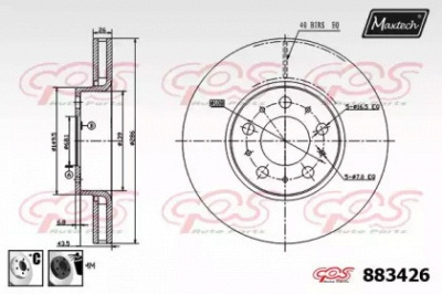 MAXTECH 8834266060 -  Тормозной диск