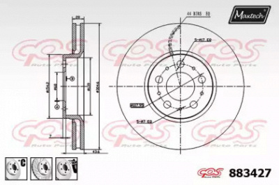 MAXTECH 8834276980 -  Тормозной диск
