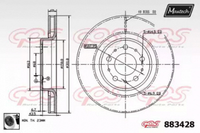 MAXTECH 8834280060 -  Тормозной диск