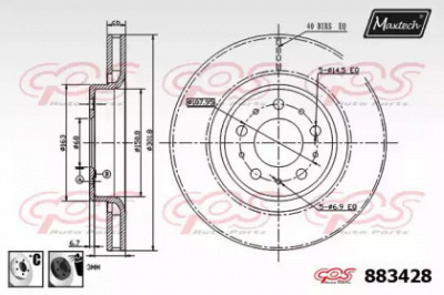MAXTECH 8834286060 -  Тормозной диск